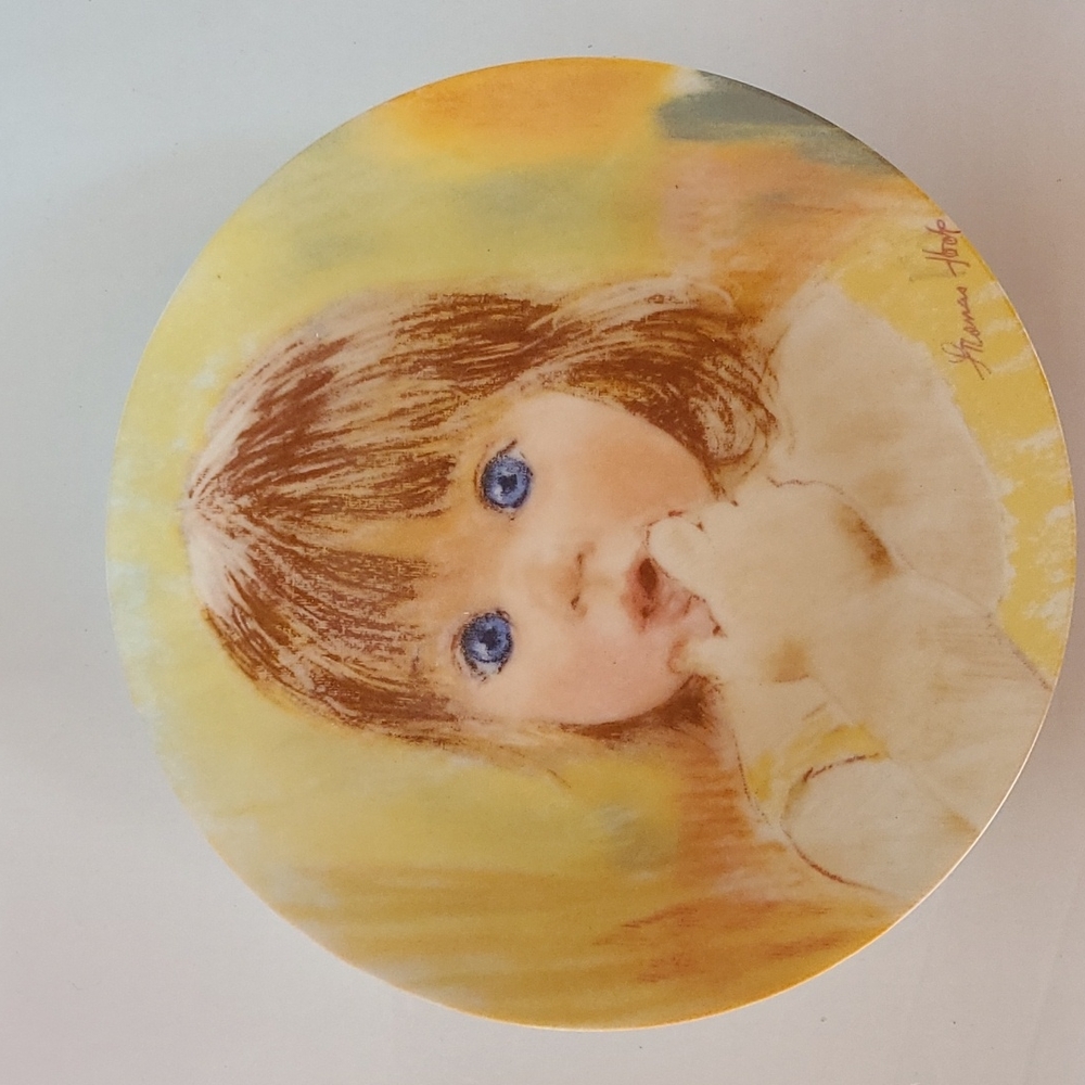 Vintage 1985 Edwin Knowles  "Fascination" collector fine china plate
